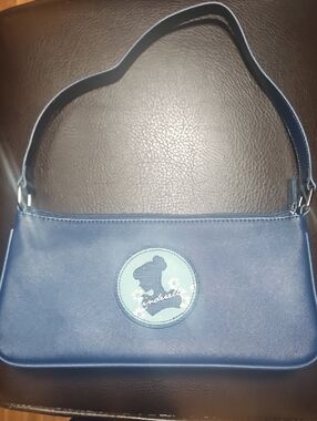 Cinderella Blue Shoulder Bag with Silhouette Patch